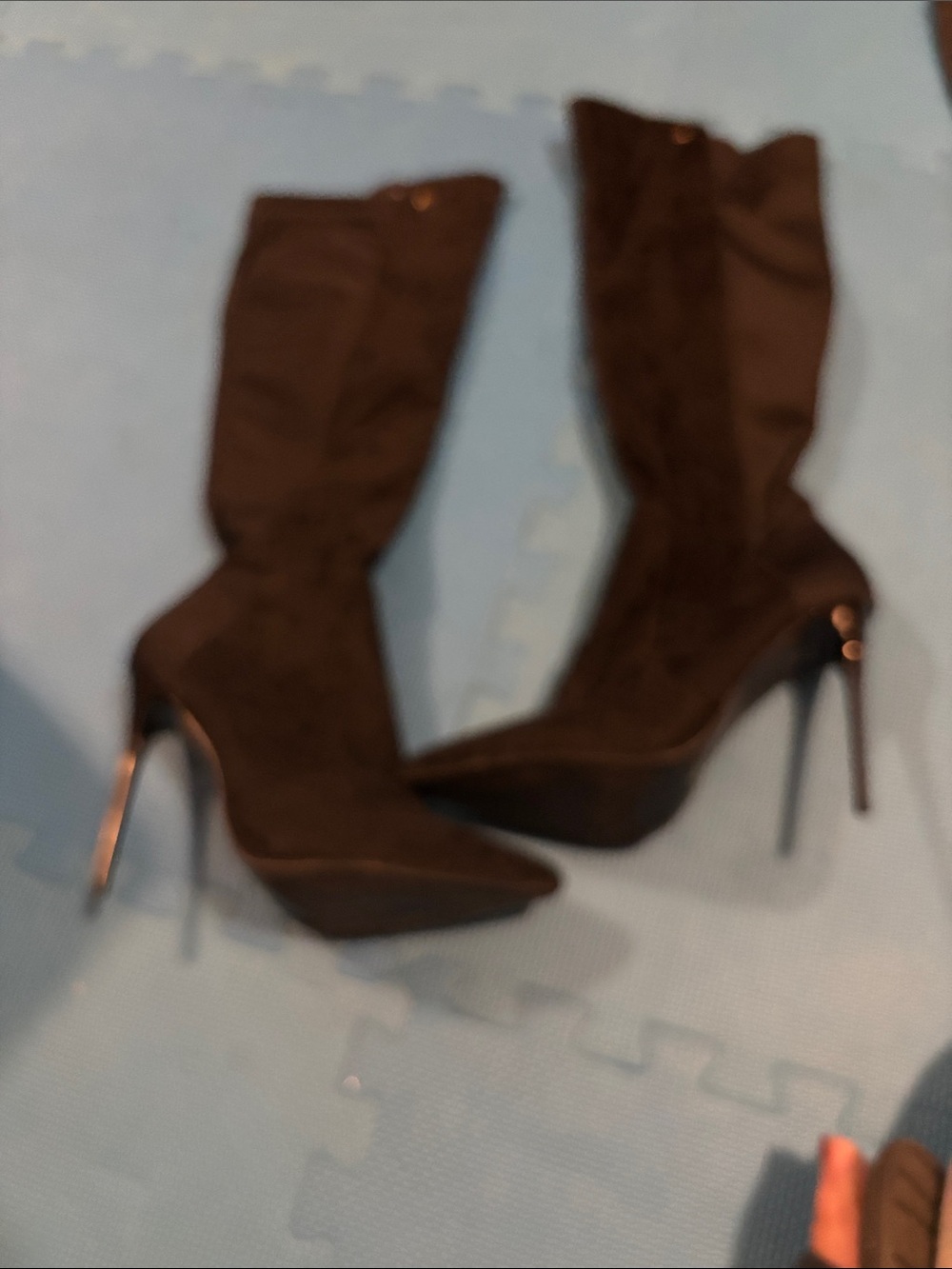 Women’s Black High Heel Knee Boot
